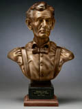 Click on this picture to learn more about our Cabinet Size Lincoln bronze sculptures