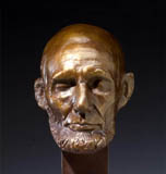 Click to learn more about our museum quality bronze Lincoln Mills life Mask