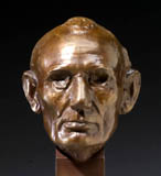 Click to learn more about our museum quality bronze Lincoln Volk life Mask